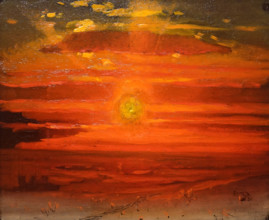 The Sunset in Winter