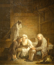 The blind man deceived by Greuze Jean Baptiste (1725-1805)