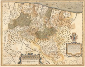 Giovanni Battista Urints Antwerp ca 1552 Ducatus Urbini Nova /Et Exacta Descriptio, / 1606, watercolor engraving