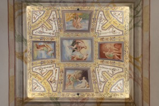 Castiglione del Lago, Italy, Umbria, province of Perugia, Lake Trasimeno, town center, Palazzo della Corgna, Hall of Pluto and Proserpina