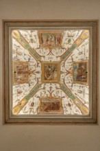 Castiglione del Lago, Italy, Umbria, province of Perugia, Lake Trasimeno, town center, Palazzo della Corgna, Hall of the Battle of Trasimeno