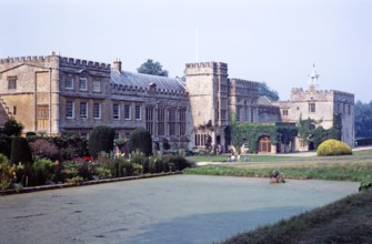 Historic stately home and gardens of Forde Abbey estate.