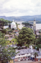 Buildings in Portmeirion folly tourist village.
