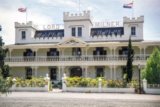 Lord Milner Hotel, located in the small historic village of Matjiesfontein in the Western Cape province of South Africa