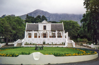 Dutch colonial architecture of historic Tokai Manor House.