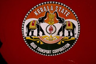 INDIA, Kerala, Transport, State crest of the Road Transport Corporation