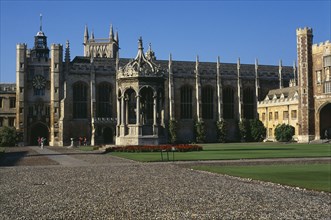 ENGLAND, Cambridgeshire, Cambridge, Trinity College exterior and grounds.