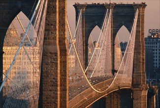 USA, New York , Manhattan, Brooklyn bridge
