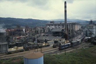 WEST INDIES, Jamaica, Mandeville, Bauxite refinery.