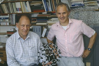 HEALTH, Science, Nobel Prize 1996, Professors David Walton and Harry Kroto with
