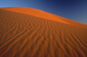 LIBYA , Landscape, Achan Ripples in Sand dunes