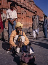 INDIA, Rajasthan   , Jaipur, Snake Charmer