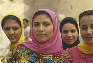 EGYPT, Cairo,  Portrait of Muslim Girls