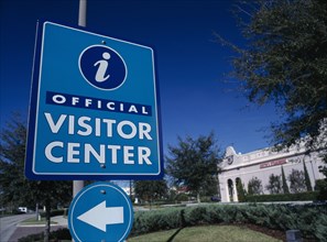 USA, Florida , Orlando,  International Drive. Official Visitor Center Sign