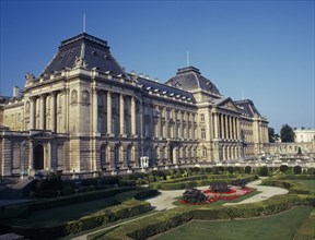BELGIUM, Brussels , Royal Palace, Garden and exterior of the palace.