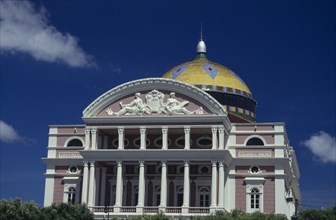 BRAZIL, Amazonas, Manaus, Opera House ornate exterior dating from 1896