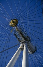 ENGLAND, London, Detail of the London Eye during construction