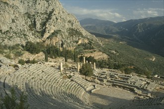 GREECE, Delphi,  Temple Of Apollo