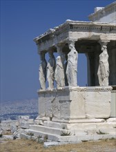 GREECE, Athens, Acropolis, The Caryatids on the Erecheion
