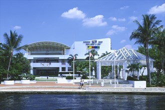 USA, Florida, Fort Lauderdale, Intercoastal waterway  Imax Theatre