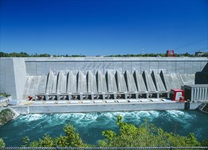 CANADA, Ontario  , Niagara, Hydro Electric Power station on U.S. side of the river