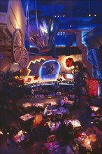 SOUTH AFRICA, Cape Town, "V&A Waterfront, interior of 'Planet Hollywood' resturant and pub.  "