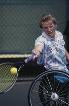 10122973 SPORT  Ball Games Tennis  Disabled Tennis player in wheelchair