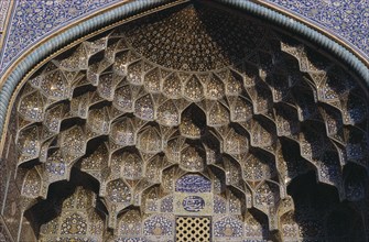 IRAN, Esfahan, Mosque detail  Esfahan  Isfahan
