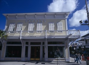 USA, Florida, Key West, Duval Street Express building
