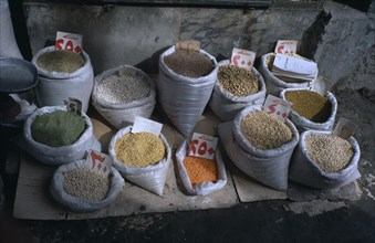 EGYPT,  , Cairo, Pulses for sale in the market.