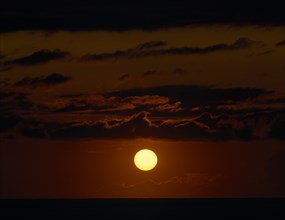 CLIMATE, Sunset, Sunset over water