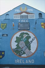 IRELAND, North , Belfast, Free Ireland Nationalist mural