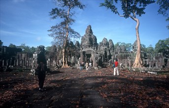 CAMBODIA, Angkor Wat, Bayon temple ruins