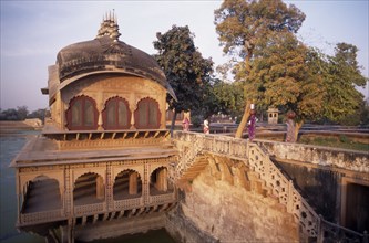 INDIA, Rajasthan , Deeg , "Gopal Bhavan, the Suraj Mahl’s Palace built in the 18th C in Rajput and