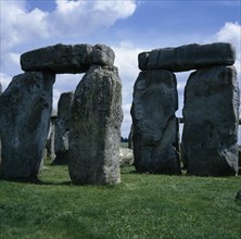 ENGLAND, Wiltshire, Stonehenge, Standing stones on Salisbury Plain