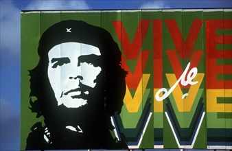 CUBA, Pinar Del Rio, Politics, Poster of Che Guevara