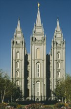 USA, Utah , Salt Lake City , Mormon Temple.
