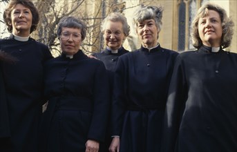 ENGLAND, Avon, Bristol, Some of the first women to be ordained as priests.