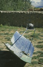 TIBET, Environment, Solar Power, Solar powered Kettle