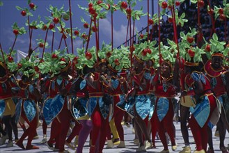 WEST INDIES, Barbados, Festivals, "Kadooment Day or Crop Over, the sugar cane harvest festival held