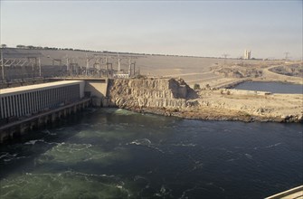 EGYPT, Nile Valley, Aswan, The Aswan High Dam.
