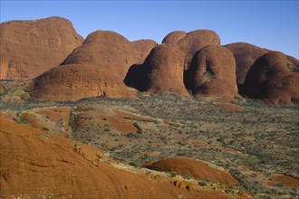 AUSTRALIA, Northern Territory, Uluru National Park , "The Olgas or Katatjuta, meaning many heads"