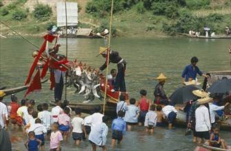 CHINA, Guizhou Province, Festival, Dragon boat festival near Kaili.