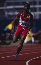 10028023 SPORT Athletics Track Terry Williams running at 1994 Victoria Commonwealth Games