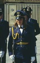 CUBA, Military, Female soldier in smart military uniform