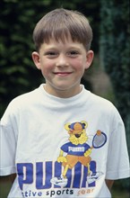 CHILDREN, Boys, Single,  Head and shoulders portrait of smiling boy.