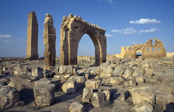 TURKEY, Harran  , Ulu Camii, genral view of ruins