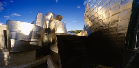 SPAIN, Basque Province, Bilbao, The Guggenheim Museum exterior.