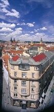 CZECH REPUBLIC, Stredocesky, Prague, View over city rooftops.