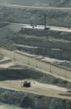 NAMIBIA, Namib Desert, Rossing Village, Open cast Uranium mine. Largest in the world.